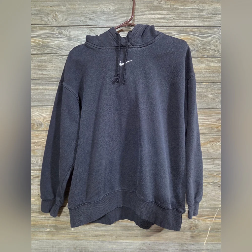 Nike Men's Charcoal Gray Swoosh Pullover Hoodie Size Medium